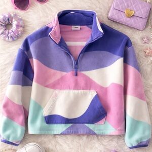 Athletic Works Kids Multicolor Fleece Jacket Girls